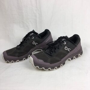 On Clouds Cloudventure Trail Running Sneakers Womens Size 9 Black Purple